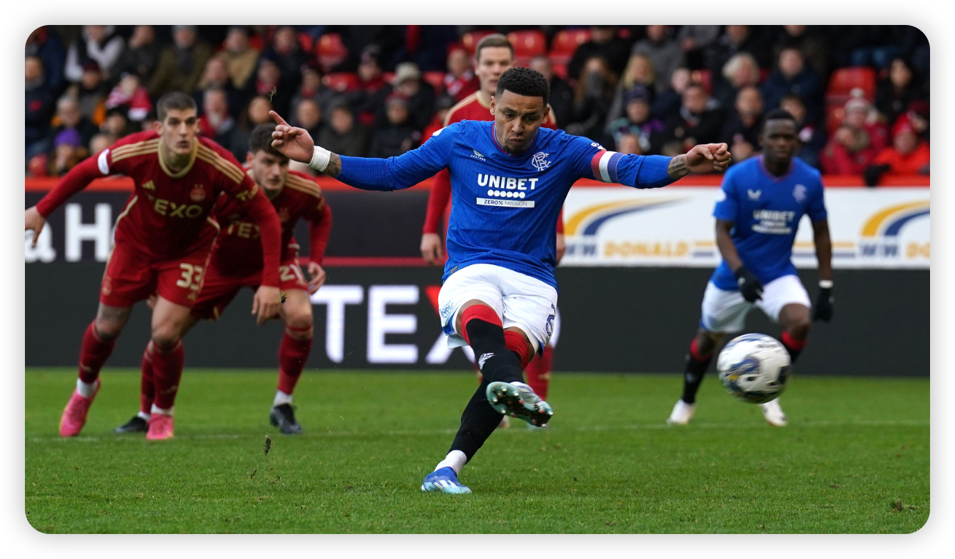 A Mostbet Analysis: James Tavernier's Dramatic VAR Penalty Rescues Rangers at Aberdeen