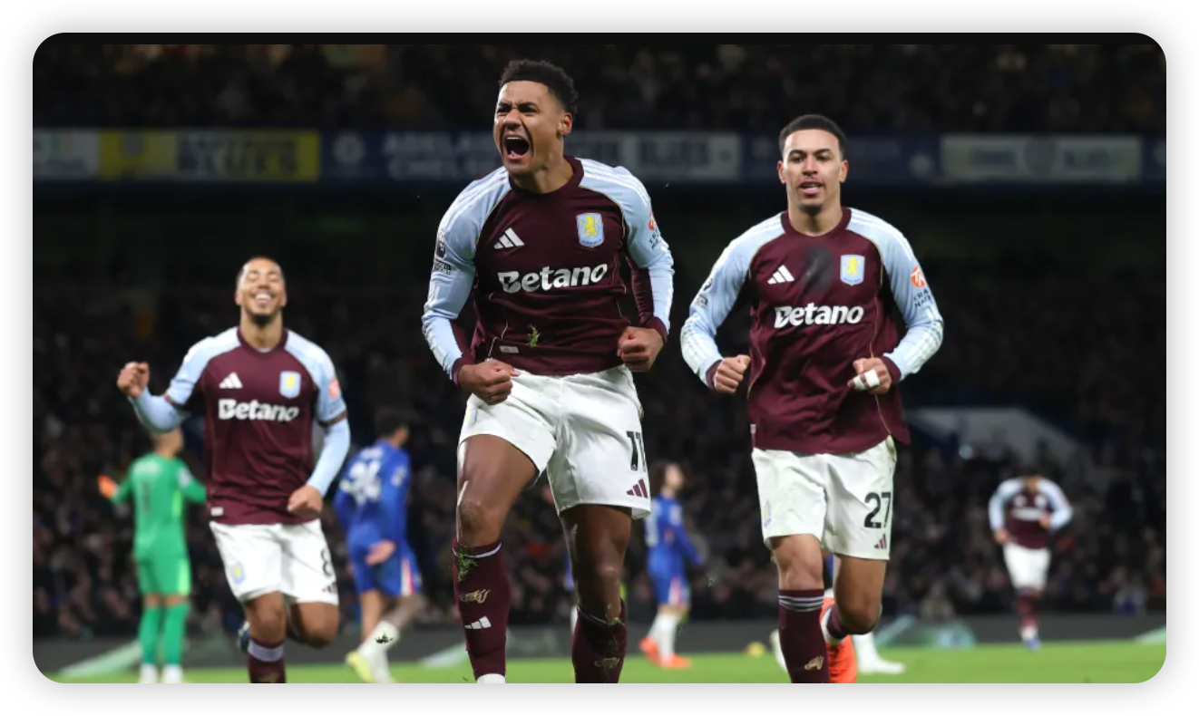 Aston Villa's Fixtures Schedule on Mostbet